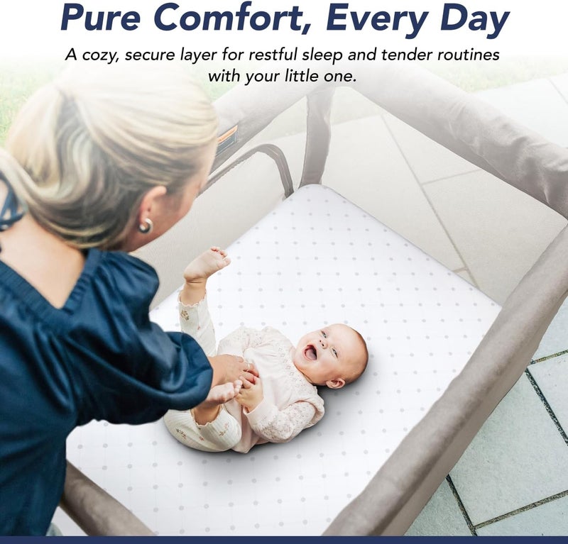 TRENDHUB Mattress Cover for UPPAbaby Bassinet Remi playard Bassinet Mattress, Soft and Comfortable, Secure Attachment, Machine Washable, Waterproof/Washable Mattress Cover - Image 4